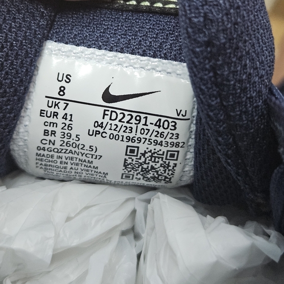 Nike Interact Run Shoes Navy/Black Men's 8 Women's 9.5 - Picture 5 of 6